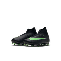 Nike Mercurial Superfly 11 Academy Grass/Artificial Grass Football Boots (MG) Toddlers Black Bright Green Silver Grey