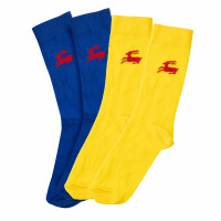SC Cambuur Casual Sokken Hert 2-Pack Blauw Geel