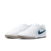 Nike Tiempo Reactgato Indoor Football Shoes (IN) White Light Blue Black Grey