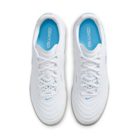 Nike Tiempo Reactgato Indoor Football Shoes (IN) White Light Blue Black Grey