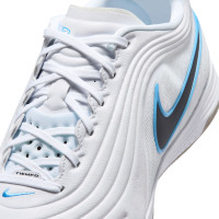 Nike Tiempo Reactgato Indoor Football Shoes (IN) White Light Blue Black Grey