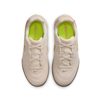 Nike Tiempo Streetgato Premium Street Football Boots Kids Beige Lemon Moon Particle