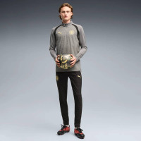PUMA Manchester City Trainingstrui 1/4-Zip 2026-2027 Donkergrijs Zwart Goudgeel