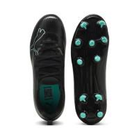 PUMA Ultra Nitro 7 Match Gras / Kunstgras Voetbalschoenen (MG) Kids Zwart Intense Mint
