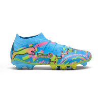 PUMA Future 9 Match ADV Gras / Kunstgras Voetbalschoenen (MG) Felblauw Felroze Neongroen