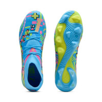 PUMA Future 9 Match ADV Gras / Kunstgras Voetbalschoenen (MG) Felblauw Felroze Neongroen