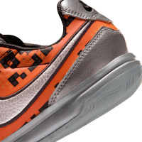 Nike Streetgato x LEGO® Straatvoetbalschoenen Kids Oranje Zwart Zilver