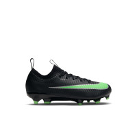 Nike Mercurial Vapor 17 Academy Gras / Kunstgras Voetbalschoenen (MG) Peuters/Kleuters Zwart Felgroen Zilvergrijs