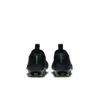 Nike Mercurial Vapor 17 Academy Gras / Kunstgras Voetbalschoenen (MG) Peuters/Kleuters Zwart Felgroen Zilvergrijs