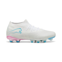 PUMA Future 9 Match Gras / Kunstgras Voetbalschoenen (MG) Wit Felblauw Felroze