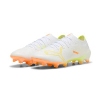 PUMA Ultra Nitro 7 Ultimate Gras Voetbalschoenen (FG) Wit Geel Oranje