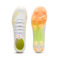 PUMA Ultra Nitro 7 Ultimate Gras Voetbalschoenen (FG) Wit Geel Oranje