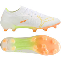 PUMA Ultra Nitro 7 Ultimate Gras Voetbalschoenen (FG) Wit Geel Oranje