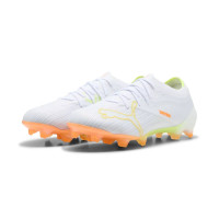 PUMA Ultra Nitro 7 Pro Gras Voetbalschoenen (FG) Wit Geel Oranje