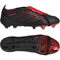 adidas Predator Elite FT L-Tech Gras Voetbalschoenen (FG) Zwart Zwart Rood