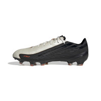 adidas F50 Hyperfast Elite L-Tech Gras Voetbalschoenen (FG) Zwart Wit Oranje
