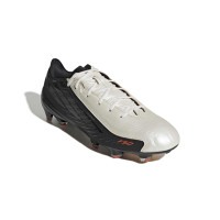 adidas F50 Hyperfast Elite L-Tech Gras Voetbalschoenen (FG) Zwart Wit Oranje
