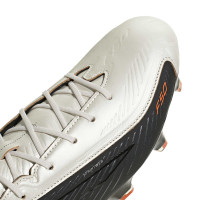 adidas F50 Hyperfast Elite L-Tech Gras Voetbalschoenen (FG) Zwart Wit Oranje