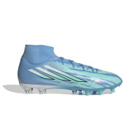 adidas F50 Sparkfusion Trinity League Grass/Artificial Grass Football Boots (MG) Women's Blue Bright Blue Hot Pink