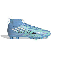 adidas F50 Sparkfusion Trinity League Grass/Artificial Grass Football Boots (MG) Kids Blue Bright Blue Hot Pink