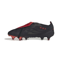 adidas Predator Elite FT L-Tech Iron Stud Football Boots (SG) Black Black Red