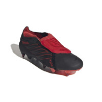 adidas Predator Elite FT L-Tech Iron Stud Football Boots (SG) Black Black Red