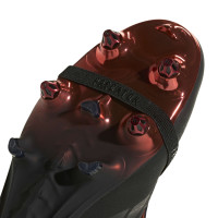 adidas Predator Elite FT L-Tech Iron Stud Football Boots (SG) Black Black Red