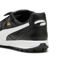 PUMA King Top TT Turf Voetbalschoenen (TF) Zwart Wit