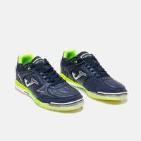 Joma Top Flex Rebound Zaalvoetbalschoenen (IN) Donkerblauw Felgeel Zilvergrijs