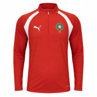 Haut d'entraînement PUMA Morocco 1/4-Zip 2026-2028 Rouge Blanc