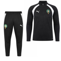 Survêtement PUMA Morocco 1/4-Zip 2026-2028 noir et blanc