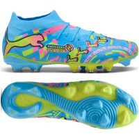 PUMA Future 9 Match ADV Gras / Kunstgras Voetbalschoenen (MG) Felblauw Felroze Neongroen