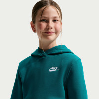 Nike Sportswear Club Fleece Hoodie Kids Turquoise White