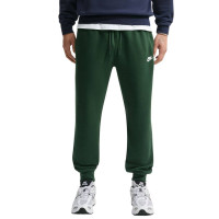 Pantalon de survêtement en polaire Nike Sportswear Club vert foncé et blanc