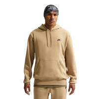 Nike Sportswear Club Fleece Trainingspak Hooded Donkerbeige Donkerblauw