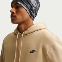 Nike Sportswear Club Fleece Trainingspak Hooded Donkerbeige Donkerblauw