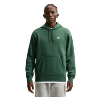 Sweat à capuche polaire Nike Sportswear Club vert foncé blanc