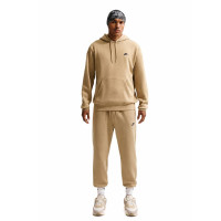 Nike Sportswear Club Fleece Trainingspak Hooded Donkerbeige Donkerblauw
