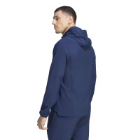 adidas Bayern München Tiro Travel Trainingsjack 2026-2027 Donkerblauw Rood