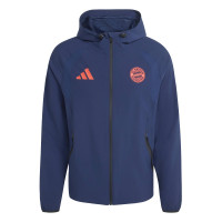 adidas Bayern Munich Tiro Travel Tracksuit 2026-2027 Dark Blue Red