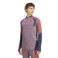 adidas Bayern München Europees Trainingstrui 1/4-Zip 2026-2027 Lichtpaars Zwart Rood
