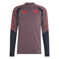 adidas Bayern München Europees Trainingspak 1/4-Zip 2026-2027 Lichtpaars Zwart Rood