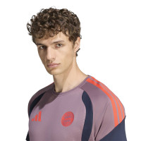 adidas Bayern Munich European Training Shirt 2026-2027 Light Purple Black Red