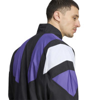 adidas Real Madrid EQT Trainingsjack 2026-2027 Zwart Paars Wit