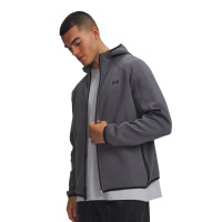 Under Armour Unstoppable Fleece Trainingsjack Donkergrijs Zwart