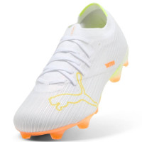 PUMA Ultra Nitro 7 Match Gras Voetbalschoenen (FG) Wit Geel Oranje