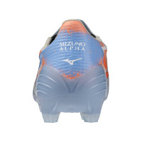Mizuno Alpha III Elite Gras Voetbalschoenen (FG) Lichtblauw Blauw Oranje