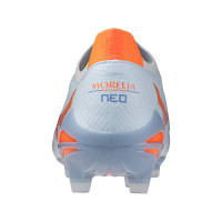 Mizuno Morelia Neo V Beta Elite Gras Voetbalschoenen (FG) Lichtblauw Blauw Oranje