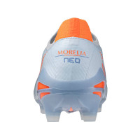 Mizuno Morelia Neo V Beta Pro Gras Voetbalschoenen (FG) Lichtblauw Blauw Oranje