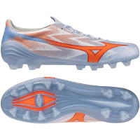 Mizuno Alpha III Japan Gras Voetbalschoenen (FG) Lichtblauw Blauw Oranje